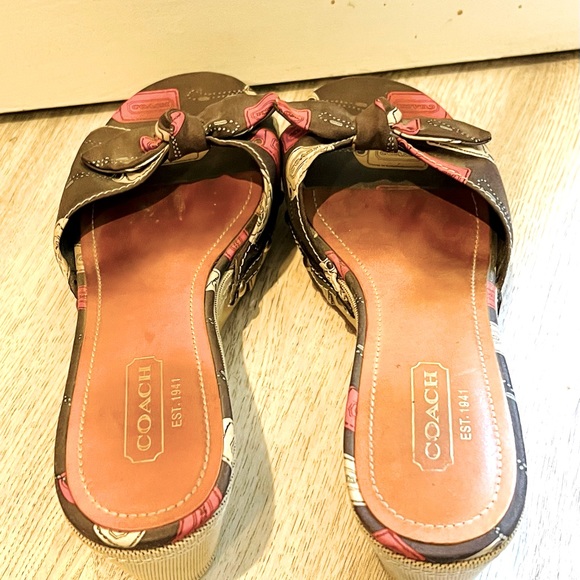 Coach wedge Wooden shoes-SUMMER SALE final markdown!! - Picture 3 of 4